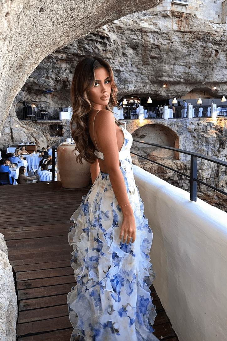 ZEYA - Winnie Floral Ruffle Maxi Dress