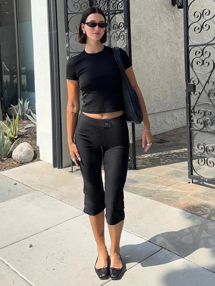 ZEYA - Zenaida Black Capri Pants