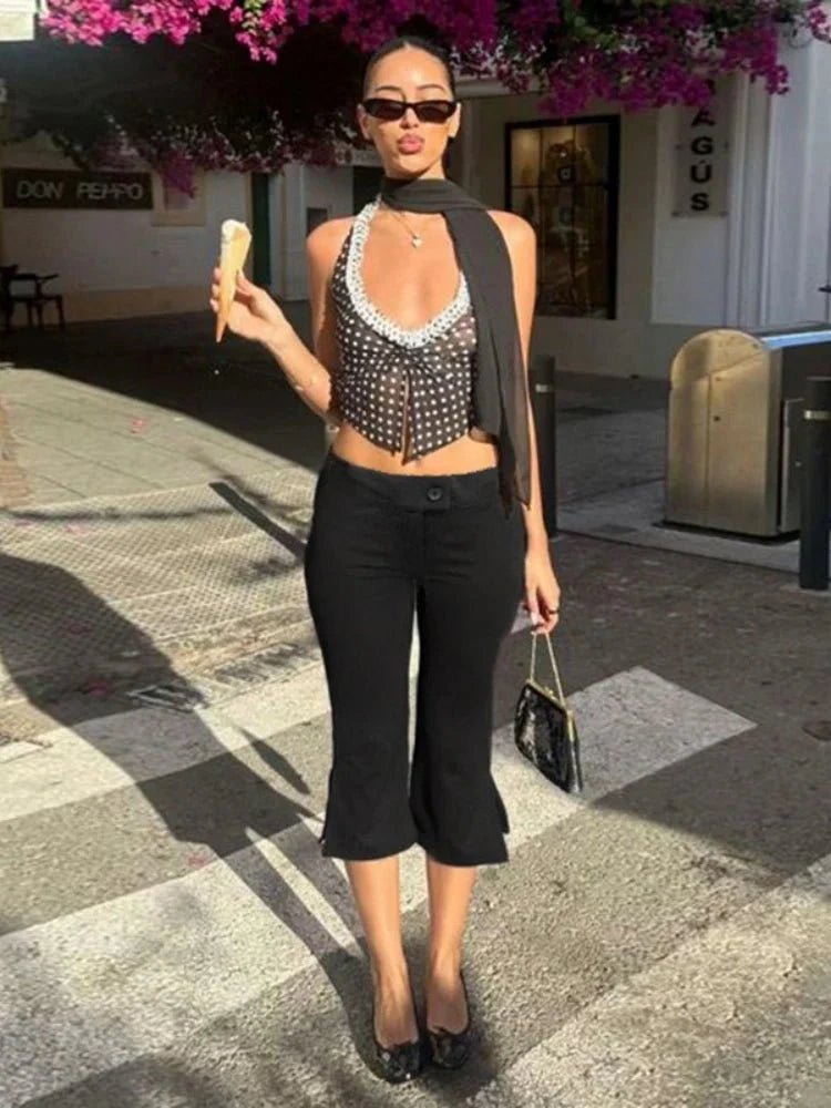 ZEYA - Zenaida Black Capri Pants