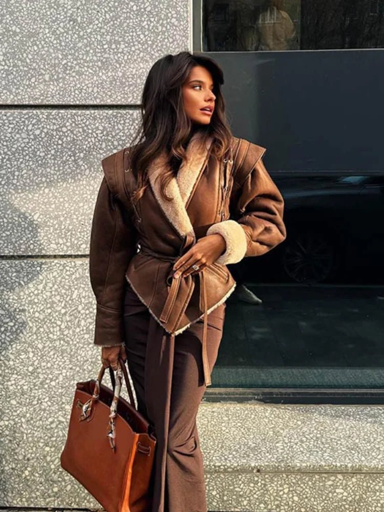 ZEYA - Zenna Faux Leather Coat