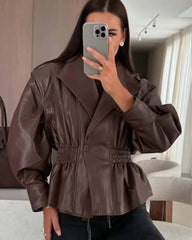 Veste en simili cuir Zephanie